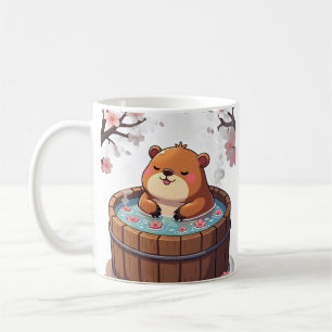 Chill Capybara Whirlpool-Relaxation Kirschblüten Z Kaffeetasse