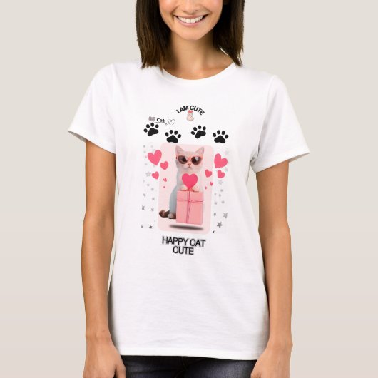 Chill Cat T-Shirt | Cool Kitty Graphic Tee (Vorderseite)