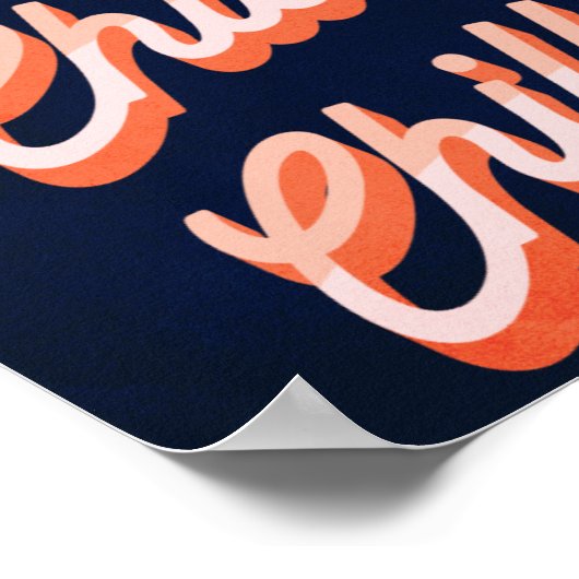 Chill Chill Chill! Retro Poster (Ecke)