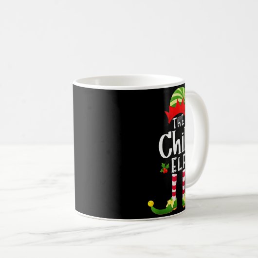 Chill Christmas Elf Matching Pajama X-mas Party  Kaffeetasse (VorderseiteRechts)