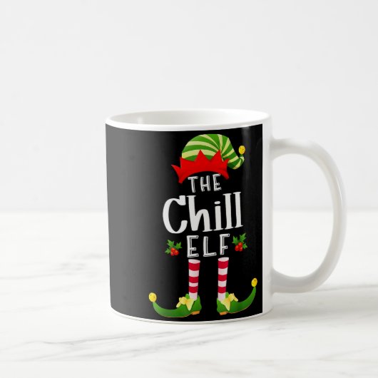 Chill Christmas Elf Matching Pajama X-mas Party  Kaffeetasse (Rechts)