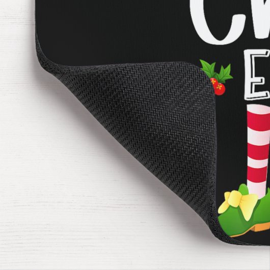 Chill Christmas Elf Matching Pajama X-mas Party Mousepad (Ecke)