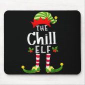 Chill Christmas Elf Matching Pajama X-mas Party Mousepad (Vorne)