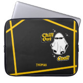 Chill Cool Ghost Sunglasses Electronics Bag Laptopschutzhülle (Vorderseite)