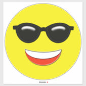 Chill Cool Sunglasses Emoji Aufkleber (Blatt)