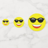 Chill Cool Sunglasses Emoji Konfetti (Rückseiten)