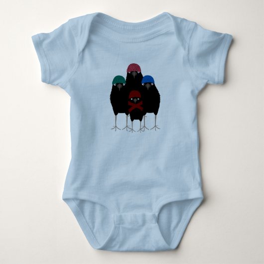 Chill Crows Baby Bodysuit Baby Strampler (Vorderseite)