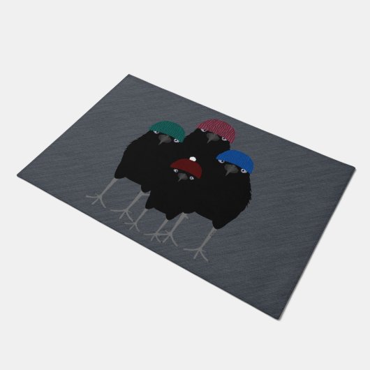 Chill Crows Large Doormat Fußmatte (Schrägansicht)