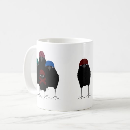 Chill Crows Tasse (Vorderseite Links)