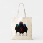 Chill Crows Tote Bag Tragetasche (Rückseite)