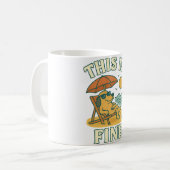 Chill Dog Beach Vibes Kaffeetasse (Vorderseite Links)