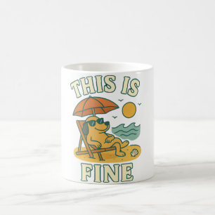 Chill Dog Beach Vibes Kaffeetasse