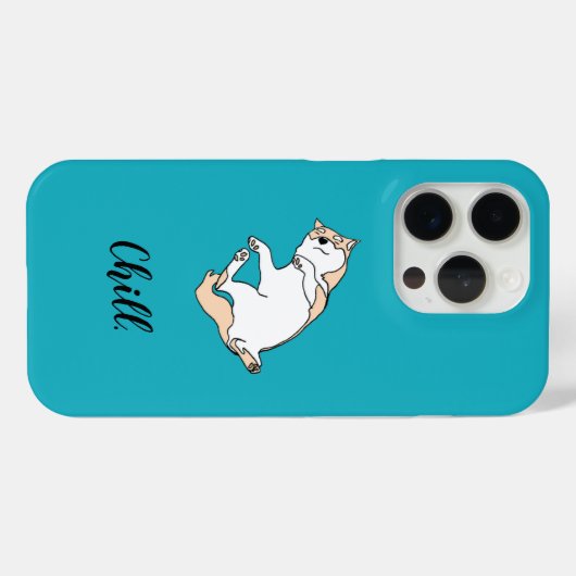 Chill Dog iPhone Case (Rückseite (Horizontal))