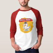 Chill Duck - Funny Cool Duck Cartoon Raglan T-Shirt (Vorderseite)