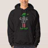 Chill Elf Matching Family Group Christmas Party Hoodie (Vorderseite)