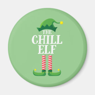 Chill Elf Matching Family Group Weihnachts-Party Magnet