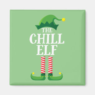 Chill Elf Matching Family Group Weihnachts-Party Magnet