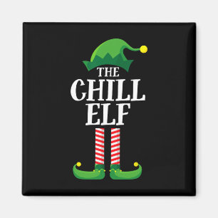 Chill Elf Matching Family Group Weihnachts-Party Magnet