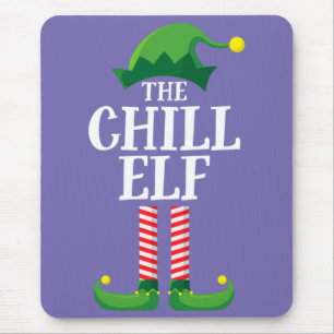 Chill Elf Matching Family Group Weihnachts-Party Mousepad