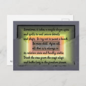 Chill Ethos Postkarte (Vorne/Hinten)