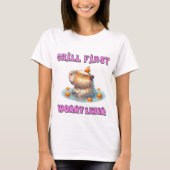 Chill First Worry Later - Funny Relax Capy Design T-Shirt (Vorderseite)