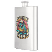 Chill Fish Vibes Flachmann (Links)