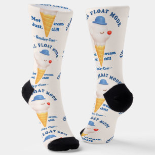 Chill Float-Modus: Nicht nur Cream Dog Eiscreme Socken