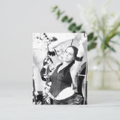 Chill Floor Girl Dancer Postcard Postkarte (Stehend Vorderseite)