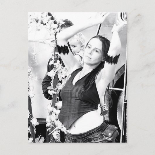 Chill Floor Girl Dancer Postcard Postkarte (Vorderseite)