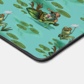Chill Frogs genießen Sommer Schreibtischunterlage (Ecke)