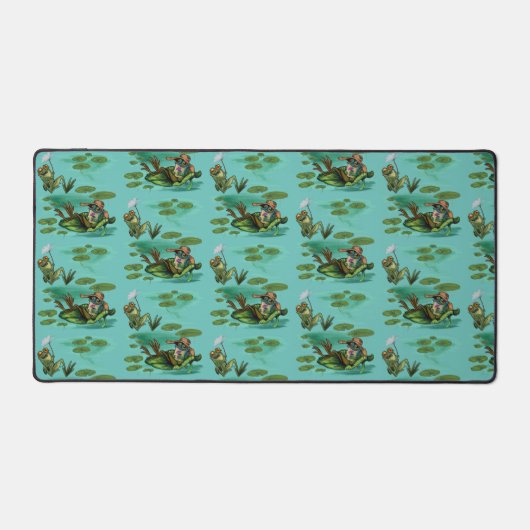 Chill Frogs genießen Sommer Schreibtischunterlage (Vorderseite)