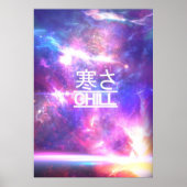 Chill Galaxy Nebula Stars Poster (Vorne)