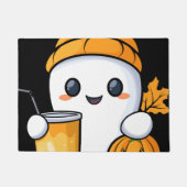 Chill Ghost Warme Kaffee Gemüter Fall Fußmatte (Vorderseite)