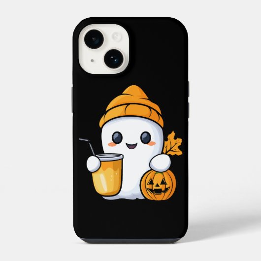 Chill Ghost Warme Kaffee Gemüter Fall iPhone Hülle (Rückseite)