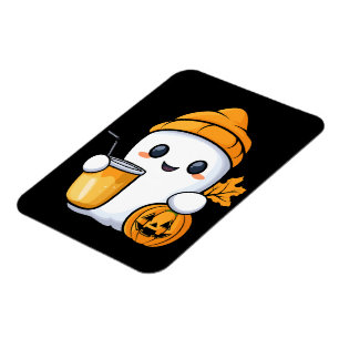 Chill Ghost Warme Kaffee Gemüter Fall Magnet