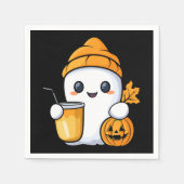 Chill Ghost Warme Kaffee Gemüter Fall Serviette (Vorderseite)