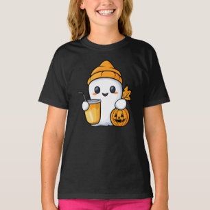 Chill Ghost Warme Kaffee Gemüter Fall T-Shirt