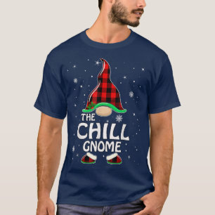 Chill Gnome Buffalo Kariert Matching Family Christ T-Shirt