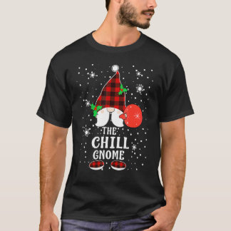 Chill Gnome Buffalo Karo Gitter Passende Familien  T-Shirt