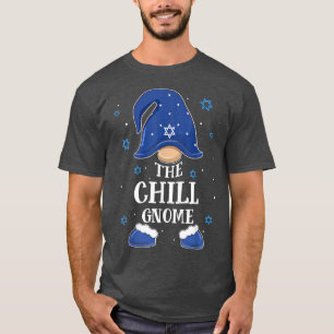 Chill Gnome Chanukka jüdische passende Familie Xma T-Shirt