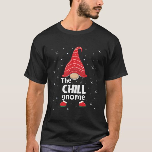 Chill Gnome Family Matching Weihnachtsgeschenk P T-Shirt (Vorderseite)