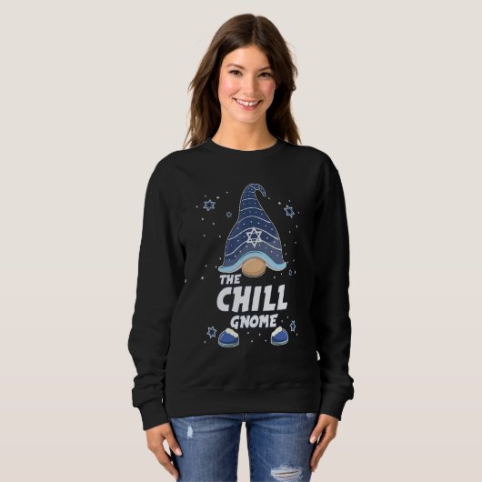 Chill Gnome Hanukkah Family Matching for men wome Sweatshirt (Vorne ganz)