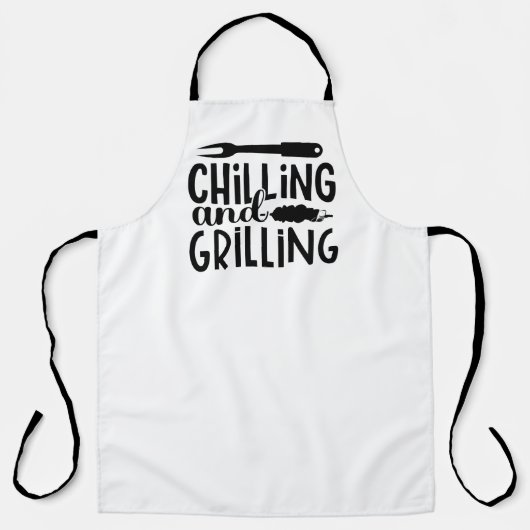 Chill & Grill: Stilvolle Schürze (Vorderseite)