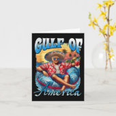 Chill Gruß aus dem Golf von Amerika Patrio Karte (Gelbe Blume)