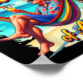 Chill Gruß aus dem Golf von Amerika Patrio Poster (Ecke)