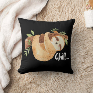 Chill Hanging Sloth Wildlife Animal Lover Zookeepe Kissen