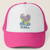 Chill Ice Creme Truckerkappe (Vorderseite)