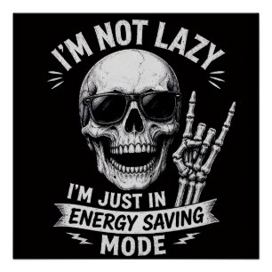 Chill Knochen Humor Poster