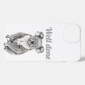 Chill Koala Sketch Phone Case iPhone Hülle (Rückseite (Horizontal))