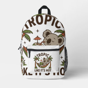 Chill Koala Vibes Bedruckter Rucksack